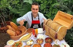 حمایت بوراک آشپز معروف ترک از ایران به سبک خودش/ طرح زیبای او را ببینید + ویدئو