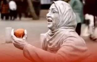 تصاویر زنده شدن مجسمه‌های شهر رشت + ویدئو