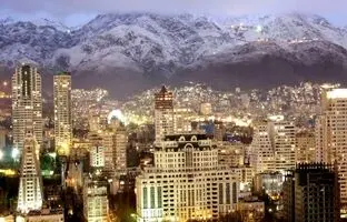 تهران قدیم؛ «دورنمای شمال شهر از شمس العماره» سال 1245 شمسی 