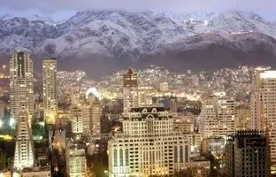 تهران قدیم؛ «دورنمای شمال شهر از شمس العماره» سال 1245 شمسی 