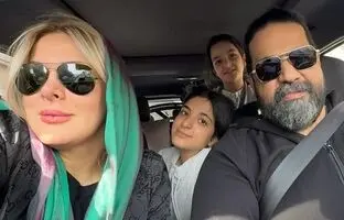 عکس خانوادگی جدید رضا صادقی
