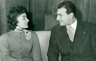 «شاه و ثریا» در مراسم عروسی «شهناز و اردشیر زاهدی»؛ سال 1336