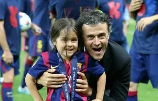 انریکه روح دخترش را شاد کرد + ویدئو