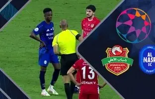 خلاصه بازی النصر دبی 1 - شباب الاهلی 1 + ویدئو