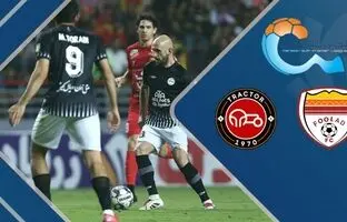 خلاصه بازی فولاد 1 - تراکتور 2 + ویدئو
