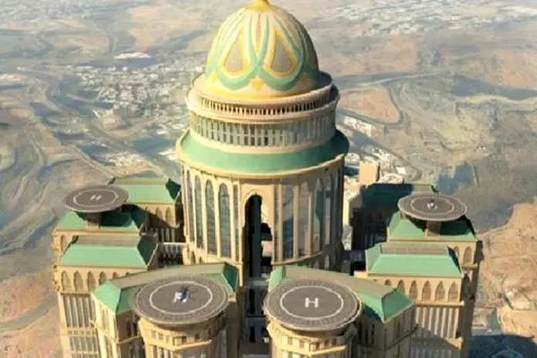  بزرگترین هتل جهان در عربستان که ۴ باند فرود هواپیما دارد + ویدئو