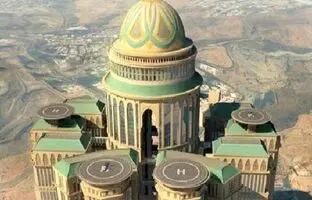  بزرگترین هتل جهان در عربستان که ۴ باند فرود هواپیما دارد + ویدئو