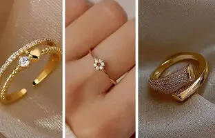 ۱۵ مدل جذاب و ساده حلقه ازدواج طلا + تصاویر