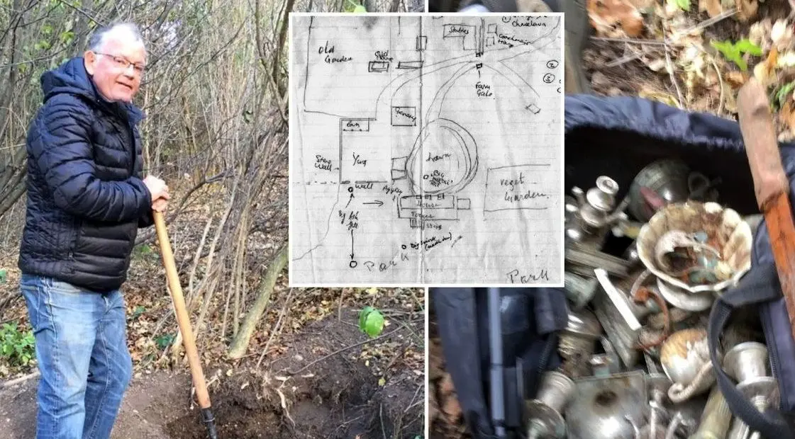  کشف گنجینه 80 ساله خانوادگی به کمک نقشه پدر در اوکراین! + تصاویر