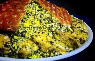 طرز تهیه یک پلوی مخلوط خوشمزه با اسفناج 