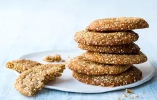 خوشمزه بپزید؛ طرز تهیه کوکی ارده ؛ یک میان وعده مقوی و رژیمی