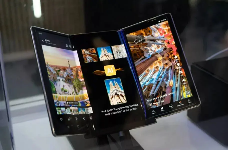طراحی گوشی تاشو سه‌مرحله‌ای سامسونگ در One UI 8 فاش شد + ویدئو