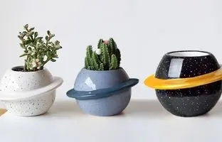 با 3 ماده اولیه ساده قشنگ‌ترین گلدون‌ها رو بساز + ویدئو