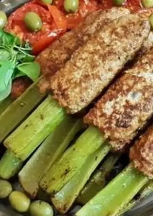 طرز تهیه کباب مرغ با کرفس (یک ناهار مجلسی با نکات)