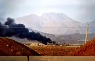 لحظه حمله اسرائیل به سایت هسته ای نطنز با بمب سنگرشکن + ویدئو