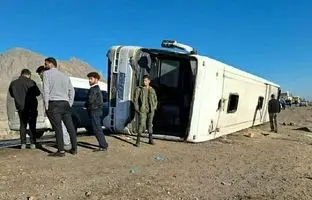 جزئیات حادثه واژگونی اتوبوس کارگران معدن سیرجان