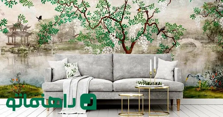 زیباترین کاغذ دیواری برای پذیرایی ؛ بازگشت قدرتمند کاغذ دیواری در ترندهای جدید دکوراسیون داخلی