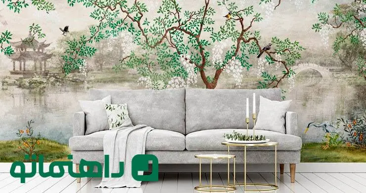 زیباترین کاغذ دیواری برای پذیرایی ؛ بازگشت قدرتمند کاغذ دیواری در ترندهای جدید دکوراسیون داخلی