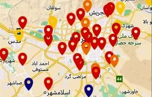  آلودگی هوا در ۲ شهر استان تهران به وضعیت بنفش رسید 