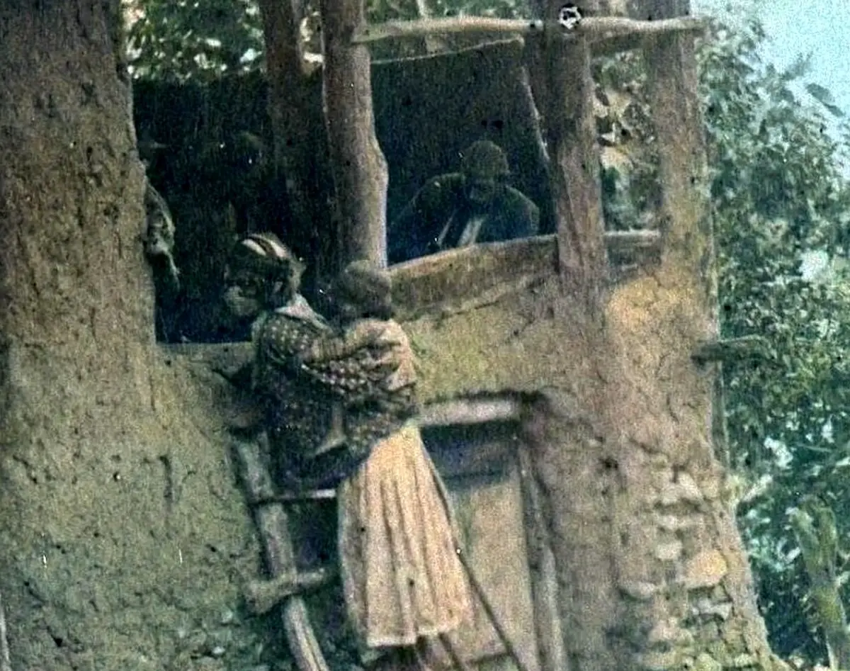  سفر به عصر قاجار؛ منظرۀ یک خانۀ روستایی در «گیلان» عهد قاجار 