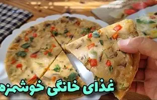 طرز پخت یک غذای ساده با سیب زمینی، پیاز و آرد