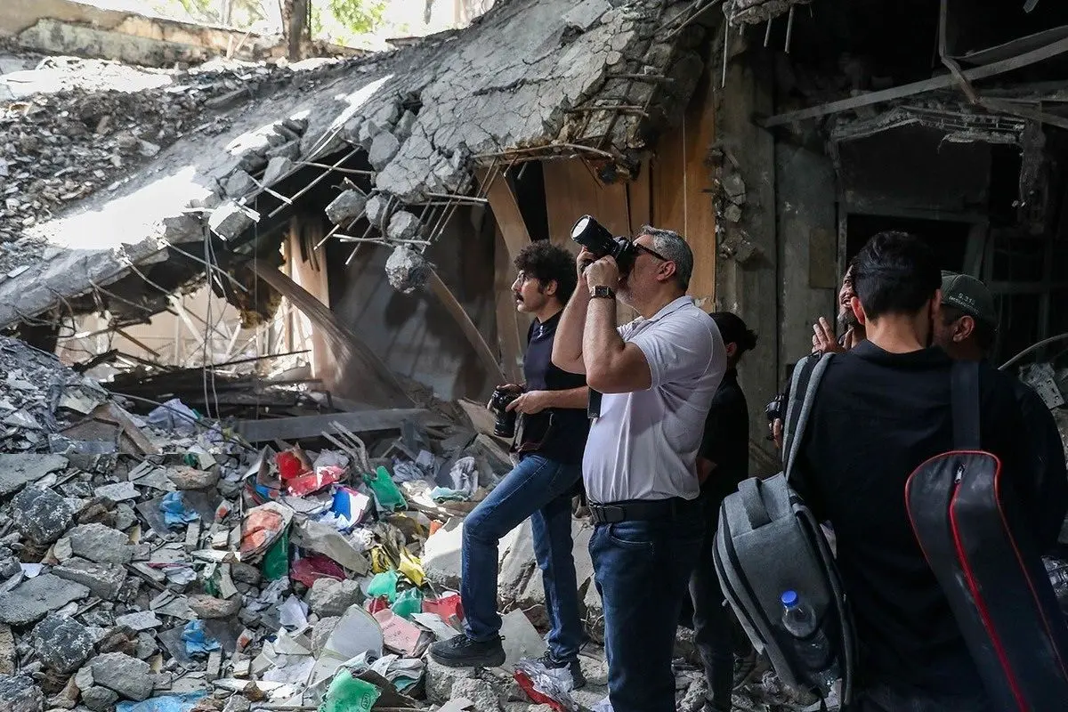 وضعیت زندان اوین پس از حمله رژیم صهیونیستی از دوربین گزارشگر چینی + ویدئو