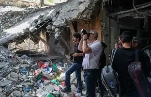 وضعیت زندان اوین پس از حمله رژیم صهیونیستی از دوربین گزارشگر چینی + ویدئو