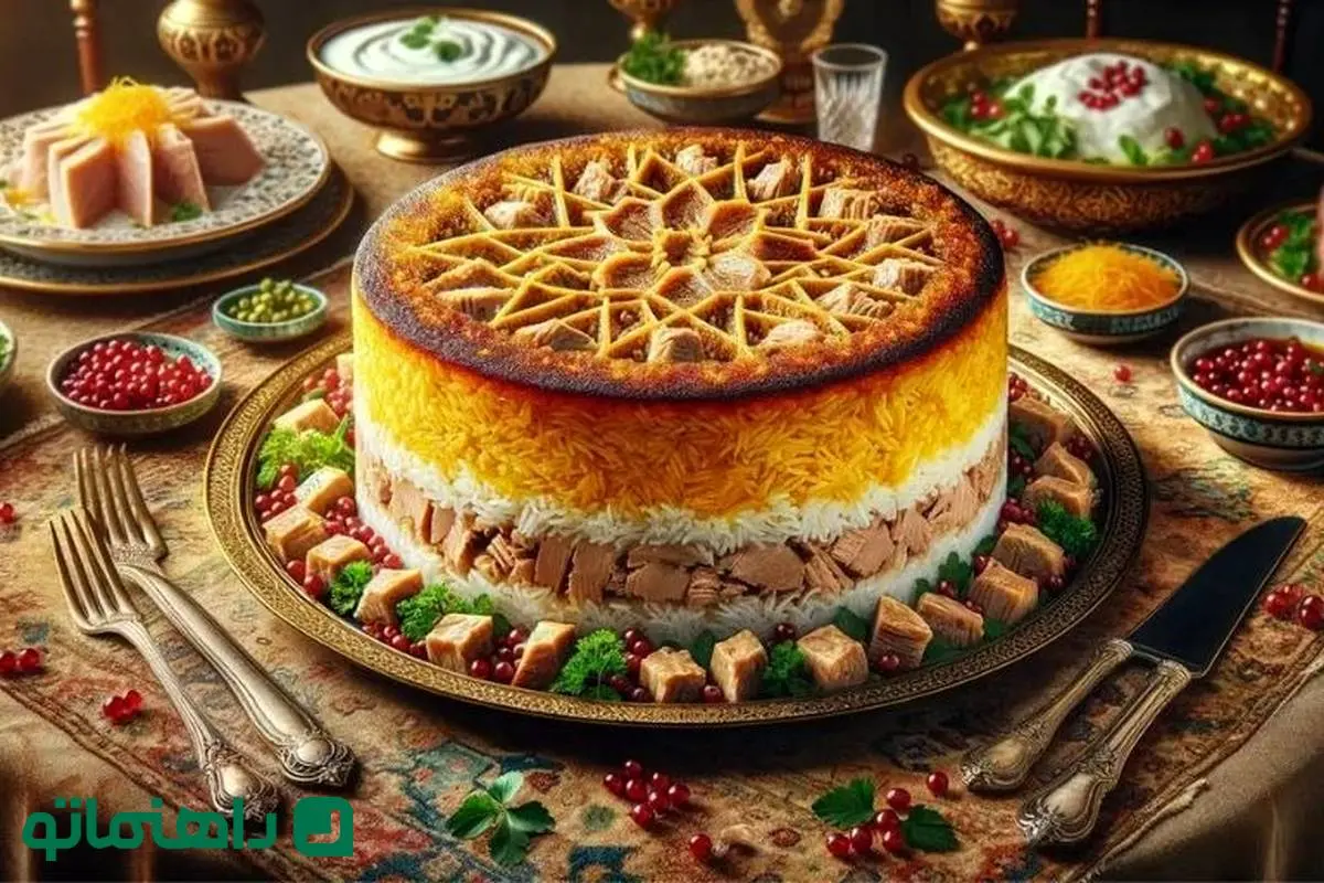 چطور ته چین تن ماهی با شوید درست کنم ؟