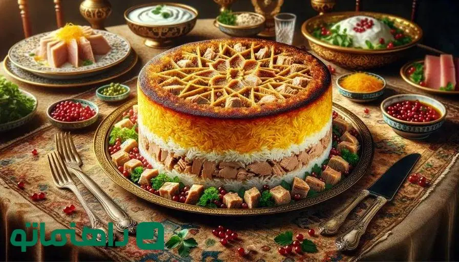 چطور ته چین تن ماهی با شوید درست کنم ؟