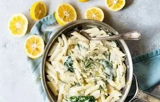 طرز تهیه پاستا مرغ و لیمو، تجربه‌ای جذاب از پاستا