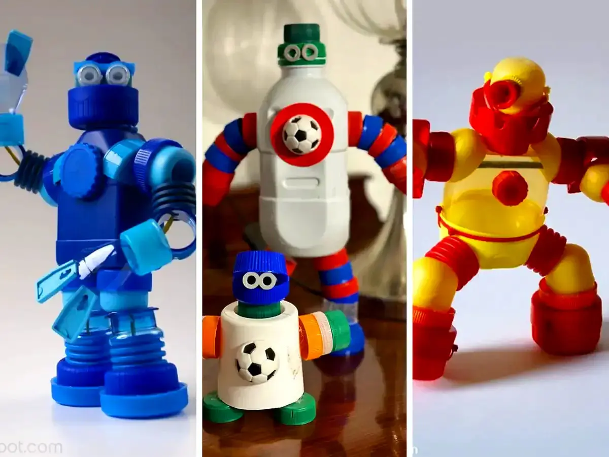 ساخت ربات با بطری پلاستیکی + ویدئو