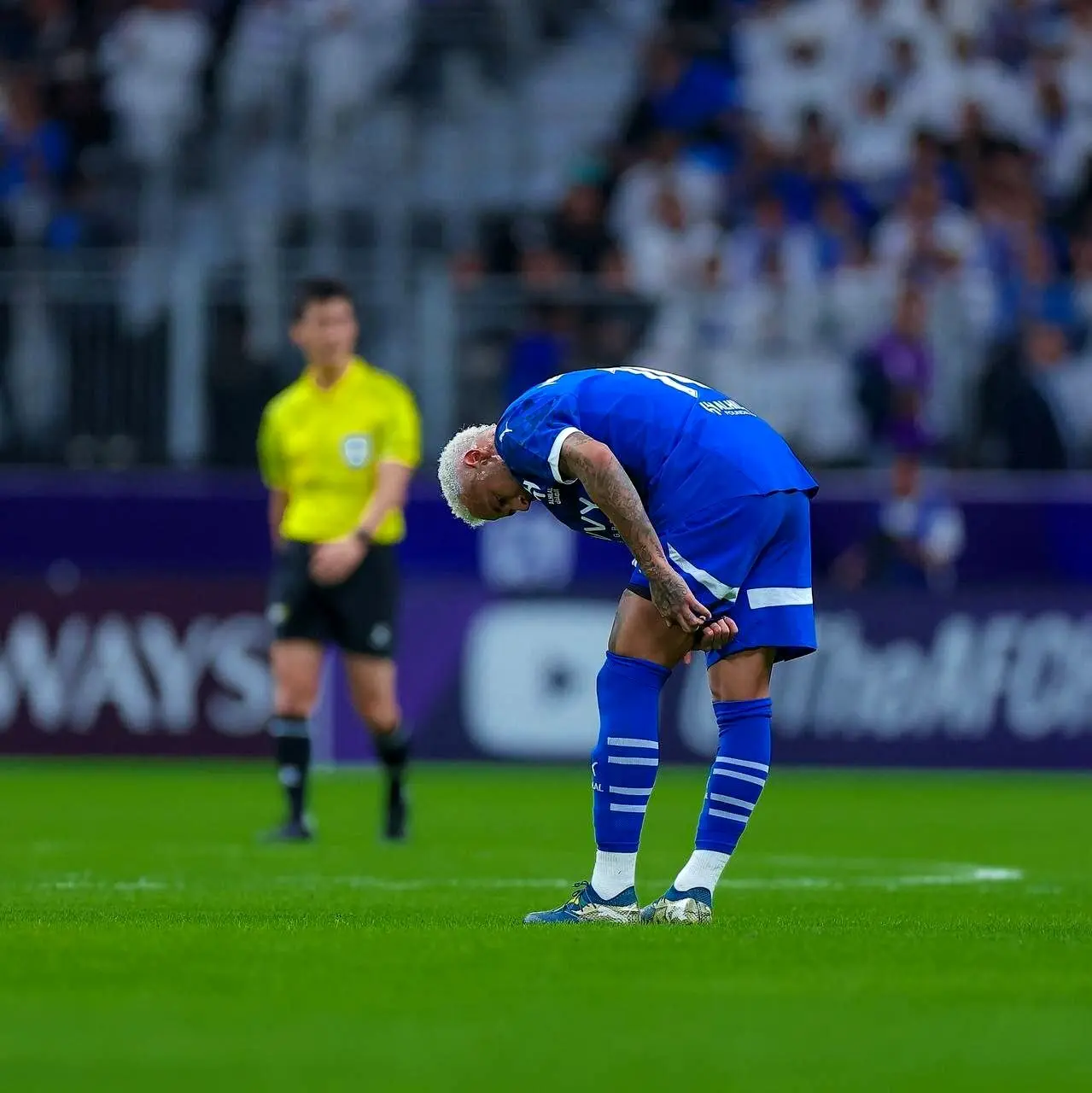 لحظه مصدومیت نیمار در بازی شب گذشته