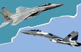 سوخو 35 در برابر اف 15؛ مقایسه برخاست از باند فرودگاه + ویدئو