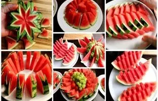 5 ایده جالب برای برش و تزئین هندوانه در خرداد 1404 + ویدئو