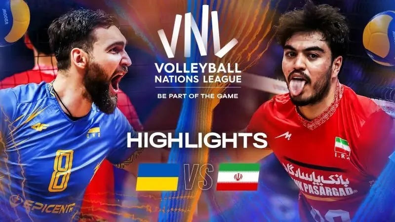  خلاصه بازی اکراین 2-3 ایران (لیگ ملت های والیبال 2025) + ویدئو