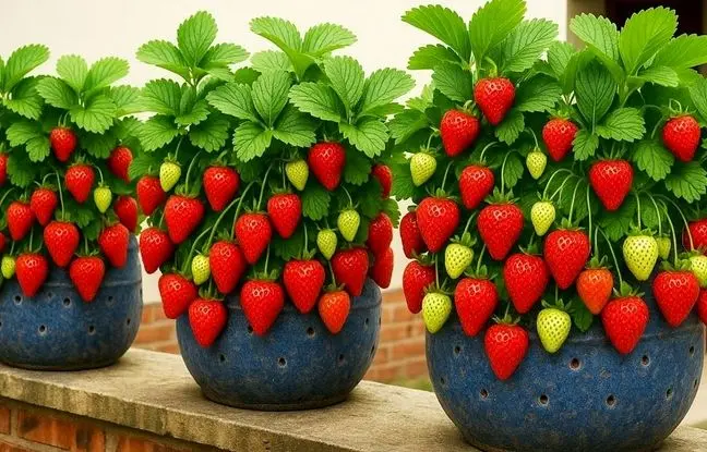 با این روش بالکن خانه را با کمک بطری پلاستیکی به باغ توت فرنگی تبدیل کنید!  + ویدئو