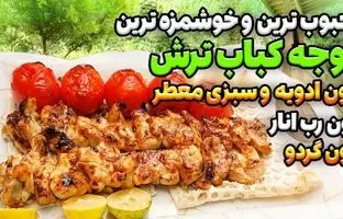 (ویدئو) نحوه درست کردن جوجه کباب ترش اصیل بدون ادویه و رب انار