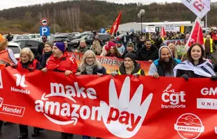 کارگران آمازون در سراسر جهان هم‌زمان با جمعه سیاه دست به اعتصاب زدند