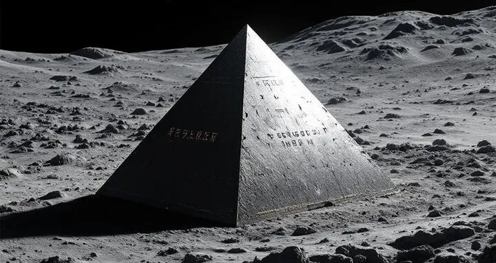 کشف یک هرم مرموز در نیمه پنهان ماه در تصاویر ماهواره‌ای ناسا