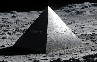 کشف یک هرم مرموز در نیمه پنهان ماه در تصاویر ماهواره‌ای ناسا