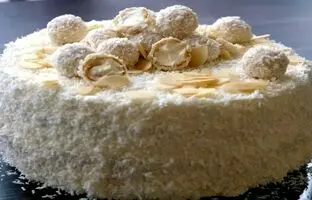لذیذترین روش پخت چیز کیک نارگیلی بدون نیاز به آرد و روغن + ویدئو