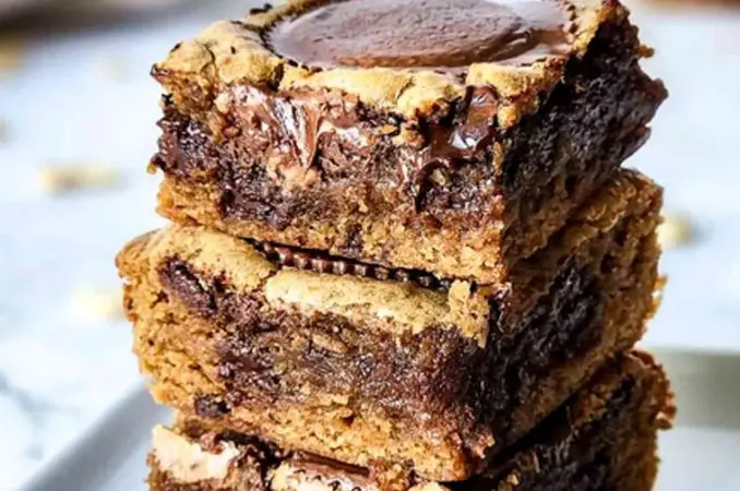  بلوندی نوتلا و کره بادام‌زمینی؛ یک کیک ویژه با طعم خاص 