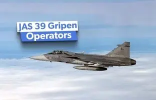 چه کشورهایی جنگنده سوئدی JAS 39 Gripen را در اختیار دارند؟