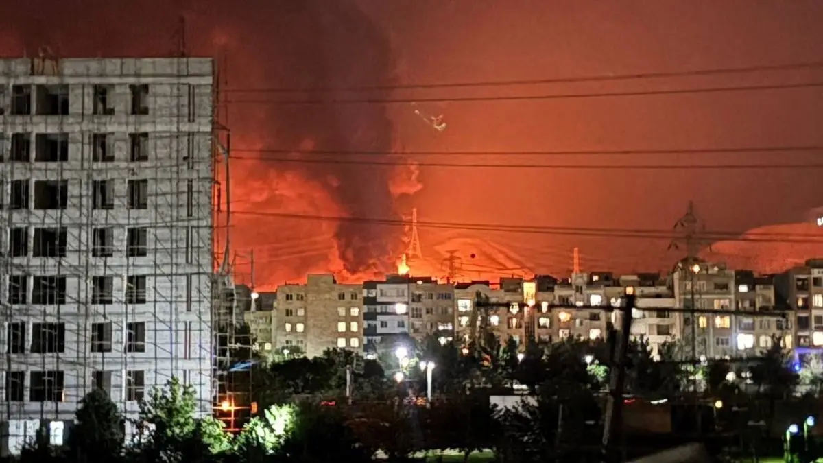  توضیحات رسمی درباره میزان خسارت انبار نفت شهران + ویدئو