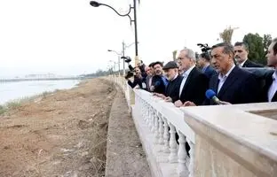 بازدید رئیس جمهور از ساحل رودخانه کارون در اهواز + ویدئو