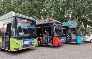  آغاز فعالیت اتوبوس‌ برقی‌های چینی با پلاک موقت 