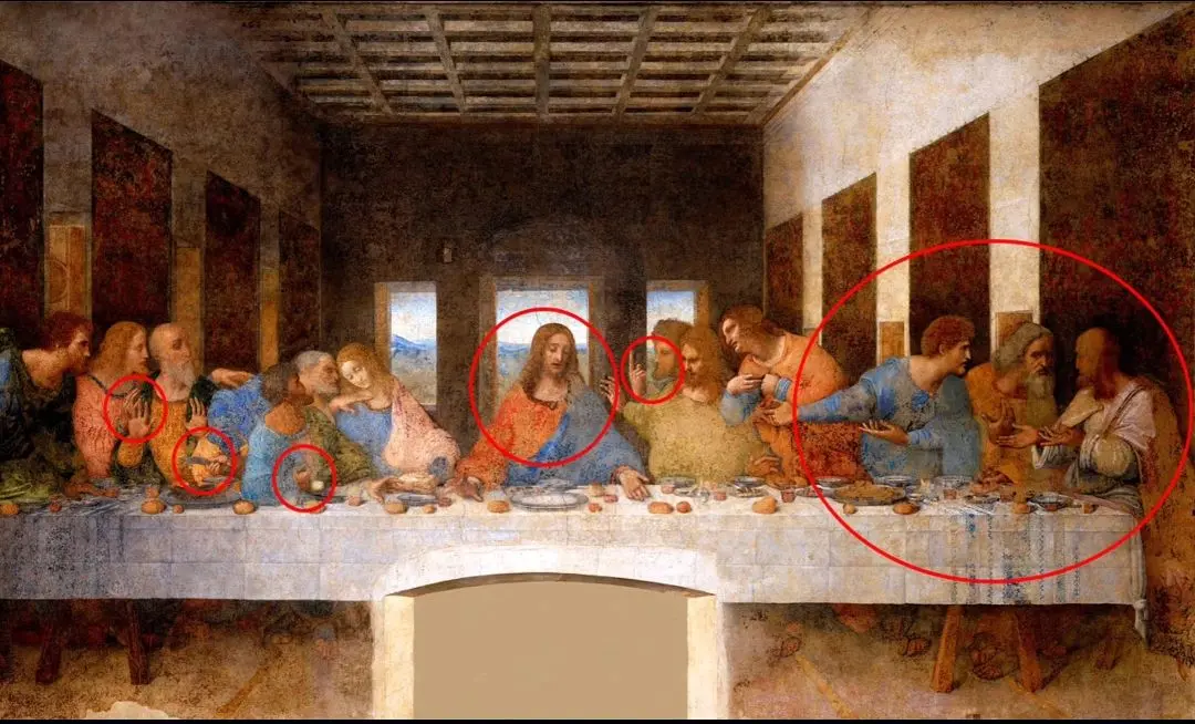 ۶ راز پنهان در تابلوی شام آخر لئوناردو داوینچی که نمی دانستید
