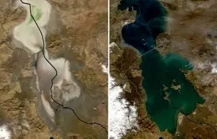تصویر تلخی که ناسا از دریاچه ارومیه منتشر کرد 