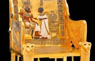 صندلی طلایی توت‌عنخ‌آمون؛ گنج ۳۳۰۰ ساله مصر که با طلا و عشق ساخته شد
