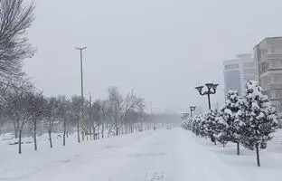 برف بهاری این مناطق را سفیدپوش کرد + ویدئو